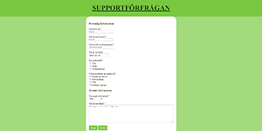 Formulär Hemsida